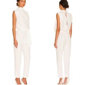 AMANDA UPRICHARD Fabienne White Jumpsuit, Size L